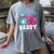 Baseball Or Bows Daddy Loves You Gender Reveal Family Women's Comfort Colors T-Shirt Gray