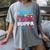 Baseball Or Bows Poppa Loves You Gender Reveal Women's Comfort Colors T-Shirt Gray