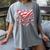 Baseball Candy Cane Christmas Baseball Ice Cream Drip Boys Women's Comfort Colors T-Shirt Gray