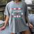 Baseball Catcher Ugly Christmas Sweater Pattern Sports Xmas Women's Comfort Colors T-Shirt Gray