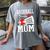 Baseball Cheer Mom Cheerleading Cheerleader Baseball Mom Women's Comfort Colors T-Shirt Gray