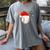 Baseball Christmas Reindeer Santa Hat Sports Player Xmas Women's Comfort Colors T-Shirt Gray