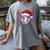 Baseball Christmas Santa Hat Baseball Christmas Drip Women's Comfort Colors T-Shirt Gray Baseball Christmas Santa Hat Baseball Christmas Drip Women's Comfort Colors T-Shirt Gray
