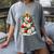 Baseball Christmas Tree Lights Santa Sport Player Lover Xmas Women's Comfort Colors T-Shirt Gray