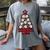 Baseball Christmas Tree Proud Baseball Mom Tee Women's Comfort Colors T-Shirt Gray
