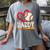 Baseball Daddy Baseball Heart Family Matching Women's Comfort Colors T-Shirt Gray