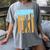 Baseball Drip Dripping Ice Cream Sport Player American Flag Women's Comfort Colors T-Shirt Gray Baseball Drip Dripping Ice Cream Sport Player American Flag Women's Comfort Colors T-Shirt Gray