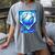 Baseball Drip Ice Cream Blue Glow Melt Ball Graphic Women's Comfort Colors T-Shirt Gray Baseball Drip Ice Cream Blue Glow Melt Ball Graphic Women's Comfort Colors T-Shirt Gray