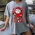 Baseball Drip Icecream Heart Red Valentine Day Boys Kids Women's Comfort Colors T-Shirt Gray Baseball Drip Icecream Heart Red Valentine Day Boys Kids Women's Comfort Colors T-Shirt Gray