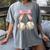 Baseball Girls Women Coquette Pink Bow Baseball Women's Comfort Colors T-Shirt Gray