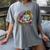 Baseball Glove Ice Cream Mardi Gras Dripping Boys Youth Kids Women's Comfort Colors T-Shirt Gray