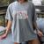 Baseball Hit Hard Run Fast Turn Left Men Boys Kid Teen Youth Premium Tri-Blend Women's Comfort Colors T-Shirt Gray