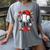 Baseball Ice Cream Drip Valentines Day Sports For Kids Boys Women's Comfort Colors T-Shirt Gray