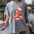 Baseball Ice Cream Drip Youth Strawberry Baseball Red Women's Comfort Colors T-Shirt Gray