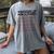 Baseball Mom Alphabet Women's Comfort Colors T-Shirt Gray