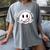 Baseball Mom Era Ball Mom Smile Face Groovy Mother's Day Women's Comfort Colors T-Shirt Gray