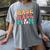 Baseball Mom Groovy Baseball Mom Women's Comfort Colors T-Shirt Gray