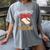 Baseball Mom Headband Leopard Baseball Ball Mother's Day Women's Comfort Colors T-Shirt Gray