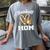 Baseball Mom Leopard Heart Matching Family Women's Comfort Colors T-Shirt Gray