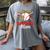 Baseball Mom Leopard Heart Mother's Day Girls Women's Comfort Colors T-Shirt Gray