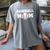 Baseball MOM Mother's Day Baseball Game Cheer Mom Women's Comfort Colors T-Shirt Gray