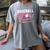 Baseball Mom Pink Ribbon Breast Cancer Awareness Fighters Women's Comfort Colors T-Shirt Gray