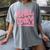 Baseball Mom Pride Heart And Bat Love Game Day Women's Comfort Colors T-Shirt Gray