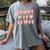Baseball Mom Sister Tween Teen Girl Girly Pink Bow Preppy Women's Comfort Colors T-Shirt Gray