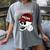 Baseball Mom Skull Sports Skeleton Women's Comfort Colors T-Shirt Gray