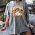 Baseball Mom Sports Orange Women's Comfort Colors T-Shirt Gray