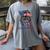 Baseball Mom USA American Flag 4th Of July Women's Comfort Colors T-Shirt Gray Baseball Mom USA American Flag 4th Of July Women's Comfort Colors T-Shirt Gray