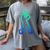 Baseball Player Graphic Women's Comfort Colors T-Shirt Gray Baseball Player Graphic Women's Comfort Colors T-Shirt Gray