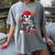 Baseball Skeleton Halloween Playing Women's Comfort Colors T-Shirt Gray Baseball Skeleton Halloween Playing Women's Comfort Colors T-Shirt Gray