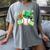 Baseball St Patricks Day Lucky Baseball Player Shamrock Women's Comfort Colors T-Shirt Gray