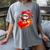 Baseball Valentine's Day Drip Ice Cream Team Women's Comfort Colors T-Shirt Gray Baseball Valentine's Day Drip Ice Cream Team Women's Comfort Colors T-Shirt Gray