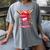 Boys Valentine Day Baseball Helmet Drip Ice-Cream Youth Kids Women's Comfort Colors T-Shirt Gray