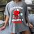 Boys Valentines Baseball Drip Icecream Stealing Hearts Kids Women's Comfort Colors T-Shirt Gray