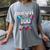 Bruh It's My 100 Days Of School Baseball Ice Cream Drip Boys Women's Comfort Colors T-Shirt Gray