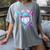 Bunny Baseball Hat With Ice Cream Easter Day Boys Kids Girls Women's Comfort Colors T-Shirt Gray Bunny Baseball Hat With Ice Cream Easter Day Boys Kids Girls Women's Comfort Colors T-Shirt Gray