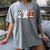 Bunny Football Baseball Sport Easter Day Women's Comfort Colors T-Shirt Gray