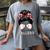 Busy Raising Ballers Messy Bun Funny Baseball Mom Women's Comfort Colors T-Shirt Gray