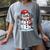 Christmas Baseball Snowman Xmas Pajamas Women Men Boys Women's Comfort Colors T-Shirt Gray Christmas Baseball Snowman Xmas Pajamas Women Men Boys Women's Comfort Colors T-Shirt Gray