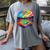 Colorful Baseball Field Home Run Baseball Player Fans Women's Comfort Colors T-Shirt Gray Colorful Baseball Field Home Run Baseball Player Fans Women's Comfort Colors T-Shirt Gray