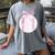 Coquette Baseball Mom Pink Bow Baseball Mama Women's Comfort Colors T-Shirt Gray Coquette Baseball Mom Pink Bow Baseball Mama Women's Comfort Colors T-Shirt Gray