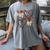 Coquette Bow XOXO Baseball Lover Heart Valentine Game Day Women's Comfort Colors T-Shirt Gray Coquette Bow XOXO Baseball Lover Heart Valentine Game Day Women's Comfort Colors T-Shirt Gray