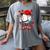 Cute Dripping Baseball Lover Valentines Day Boys Kids Women's Comfort Colors T-Shirt Gray