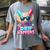 Drip Happens Baseball Ice Cream Bat And Ball With Sunglasses Women's Comfort Colors T-Shirt Gray Drip Happens Baseball Ice Cream Bat And Ball With Sunglasses Women's Comfort Colors T-Shirt Gray