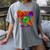 Halloween Baseball Ice Cream Drip Boys Girls Youth Women's Comfort Colors T-Shirt Gray