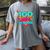 Happy 100 Days Of School Costume Baseball Drip Ice Cream Women's Comfort Colors T-Shirt Gray