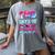 Happy 100 Days Of School Game Day Baseball Ice Cream Drip Women's Comfort Colors T-Shirt Gray
